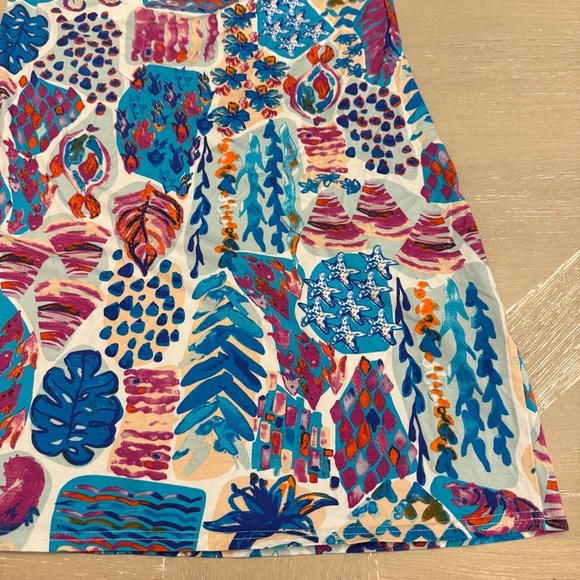 Aryeh Colorful Abstract Midi Dress Vacation Cruise - Picture 2 of 8